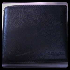 Black Coach Wallet (Never Used)